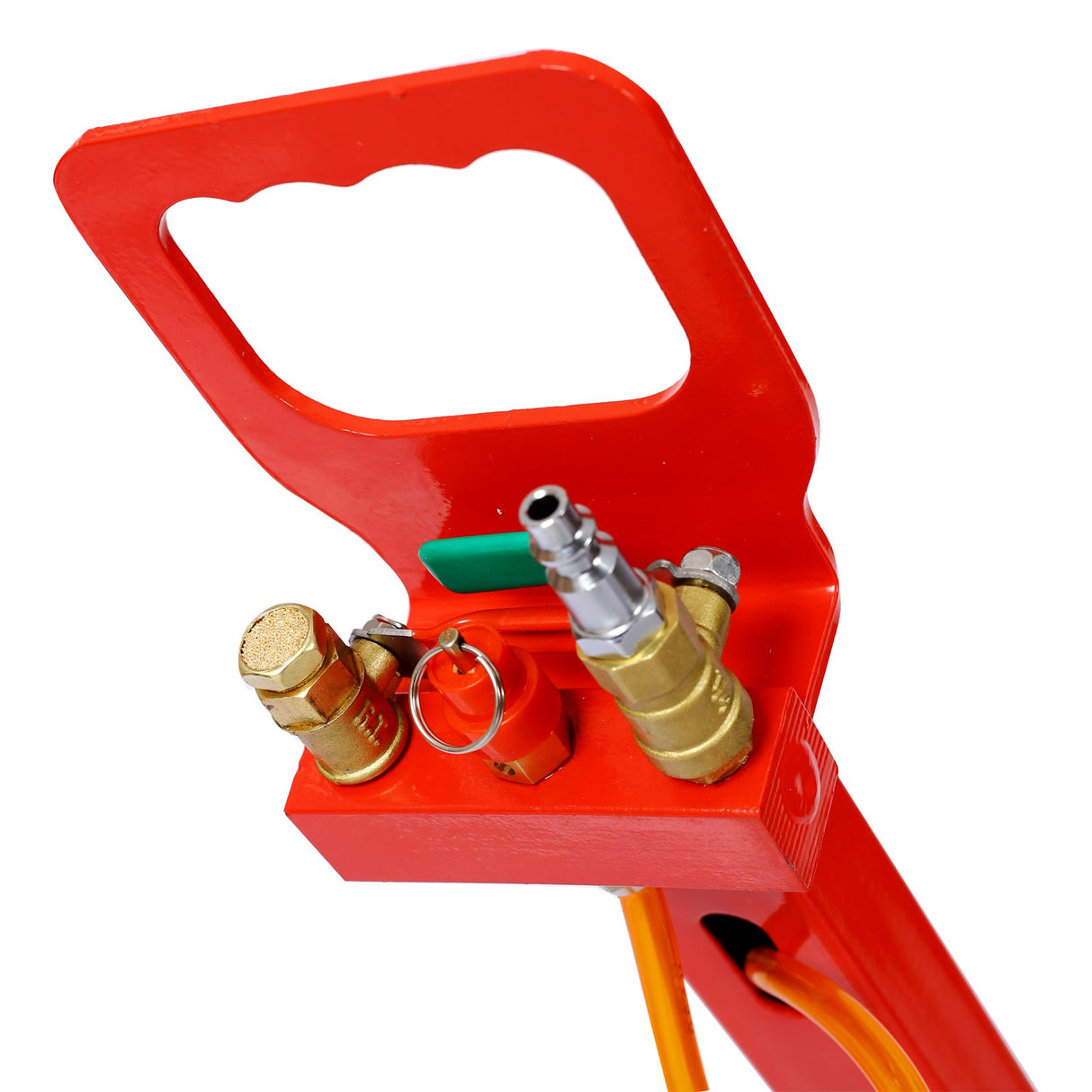 3T Triple Bag Air Jack Pneumatic Jack 3 bag Lifting 16in Capacity 6600lbs - Red - Fab Heavy Parts
