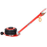 3T Triple Bag Air Jack Pneumatic Jack 3 bag Lifting 16in Capacity 6600lbs - Red - Fab Heavy Parts