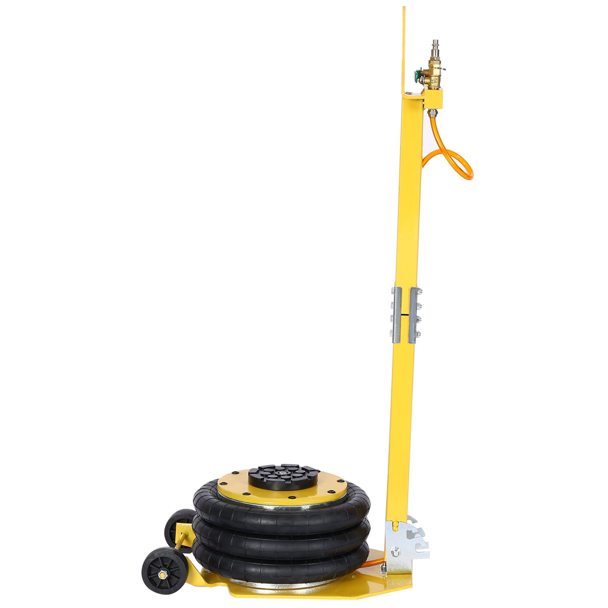 3T Triple Bag Air Jack Pneumatic Jack 3 bag Lifting 16in Capacity 6600lbs - Yellow - Fab Heavy Parts