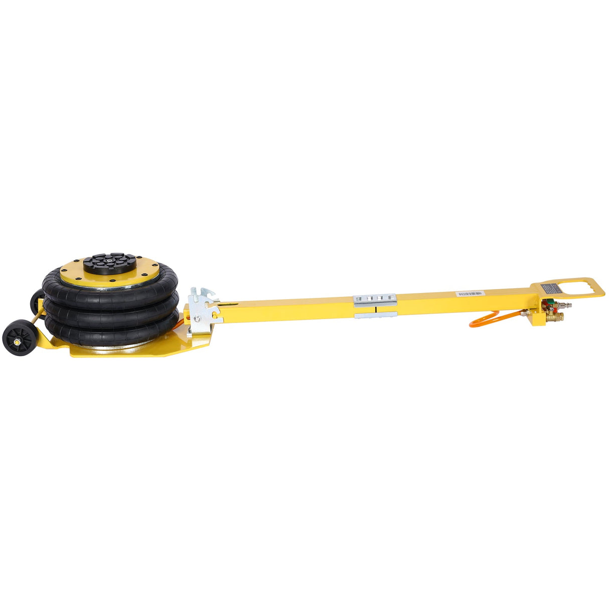 3T Triple Bag Air Jack Pneumatic Jack 3 bag Lifting 16in Capacity 6600lbs - Yellow - Fab Heavy Parts