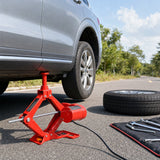 3Ton 12V Electric Car Scissor Jack Kit Heavy Duty Portable Auto Lift Floor Jack Roadside Emergency Tire Changing Tool for Sedans & SUVs - Fab Heavy Parts