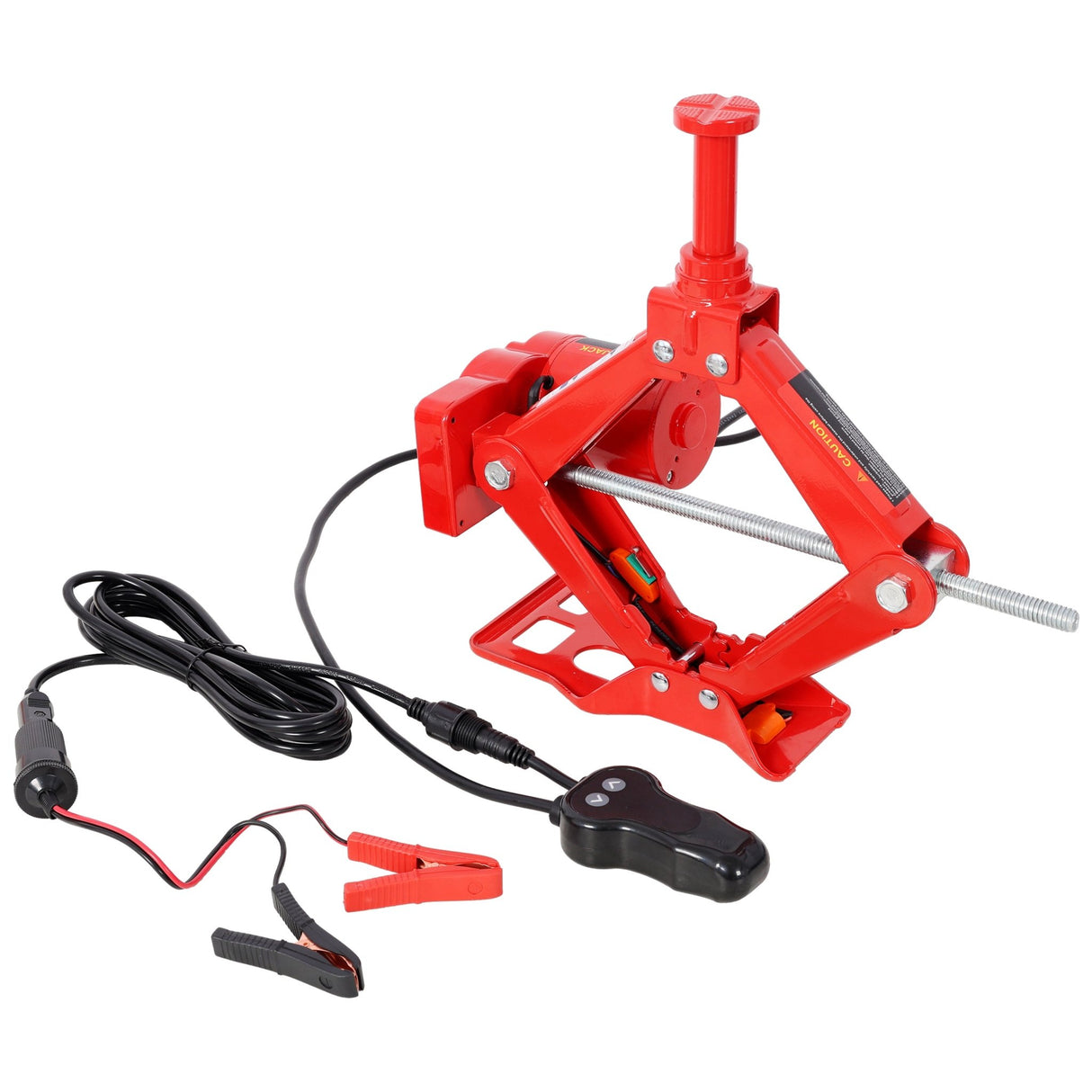 3Ton 12V Electric Car Scissor Jack Kit Heavy Duty Portable Auto Lift Floor Jack Roadside Emergency Tire Changing Tool for Sedans & SUVs - Fab Heavy Parts