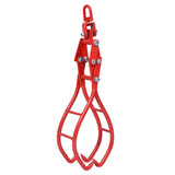 4 Claw Timber Log Lifting Logging Tongs Grabber 28" Red - Fab Heavy Parts