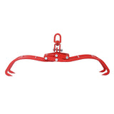 4 Claw Timber Log Lifting Logging Tongs Grabber 28" Red - Fab Heavy Parts