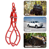 4 Claw Timber Log Lifting Logging Tongs Grabber 28" Red - Fab Heavy Parts