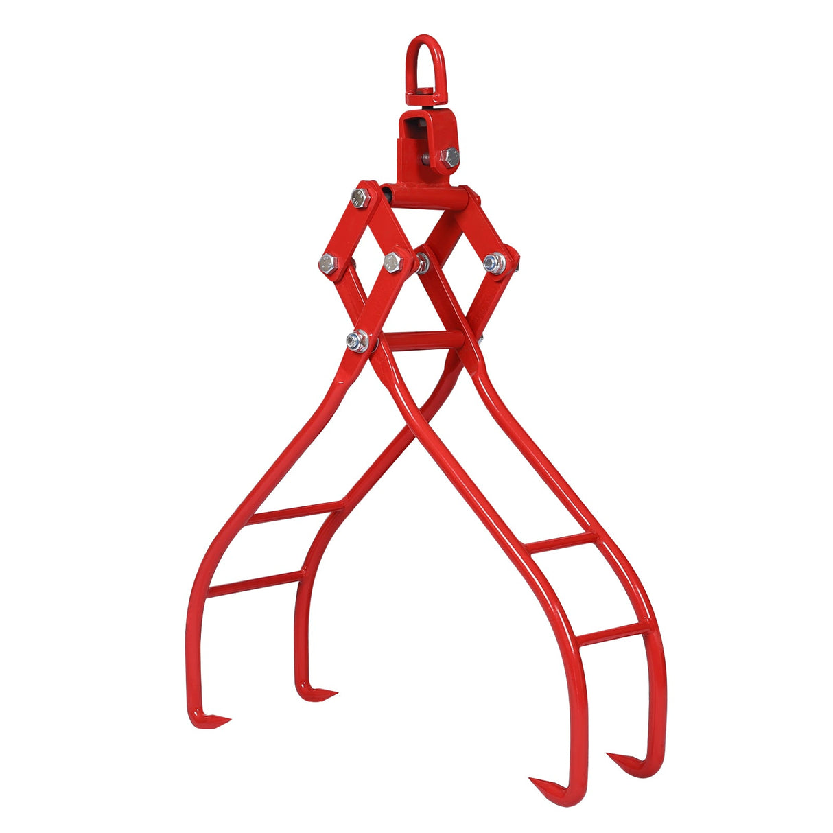 4 Claw Timber Log Lifting Logging Tongs Grabber Tong 36" Red - Fab Heavy Parts