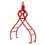 4 Claw Timber Log Lifting Logging Tongs Grabber Tong 36" Red - Fab Heavy Parts