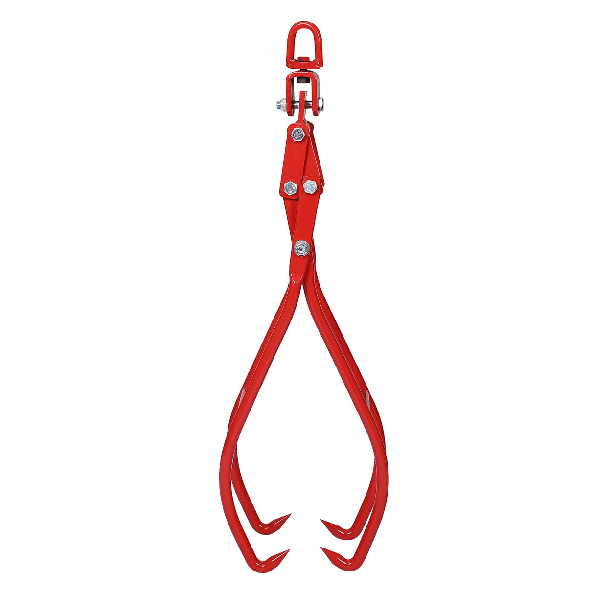 4 Claw Timber Log Lifting Logging Tongs Grabber Tong 36" Red - Fab Heavy Parts