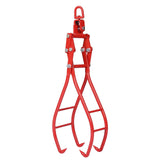 4 Claw Timber Log Lifting Logging Tongs Grabber Tong 36" Red - Fab Heavy Parts