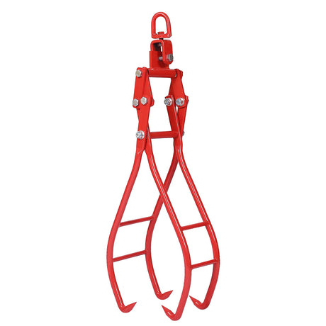 4 Claw Timber Log Lifting Logging Tongs Grabber Tong 36" Red - Fab Heavy Parts