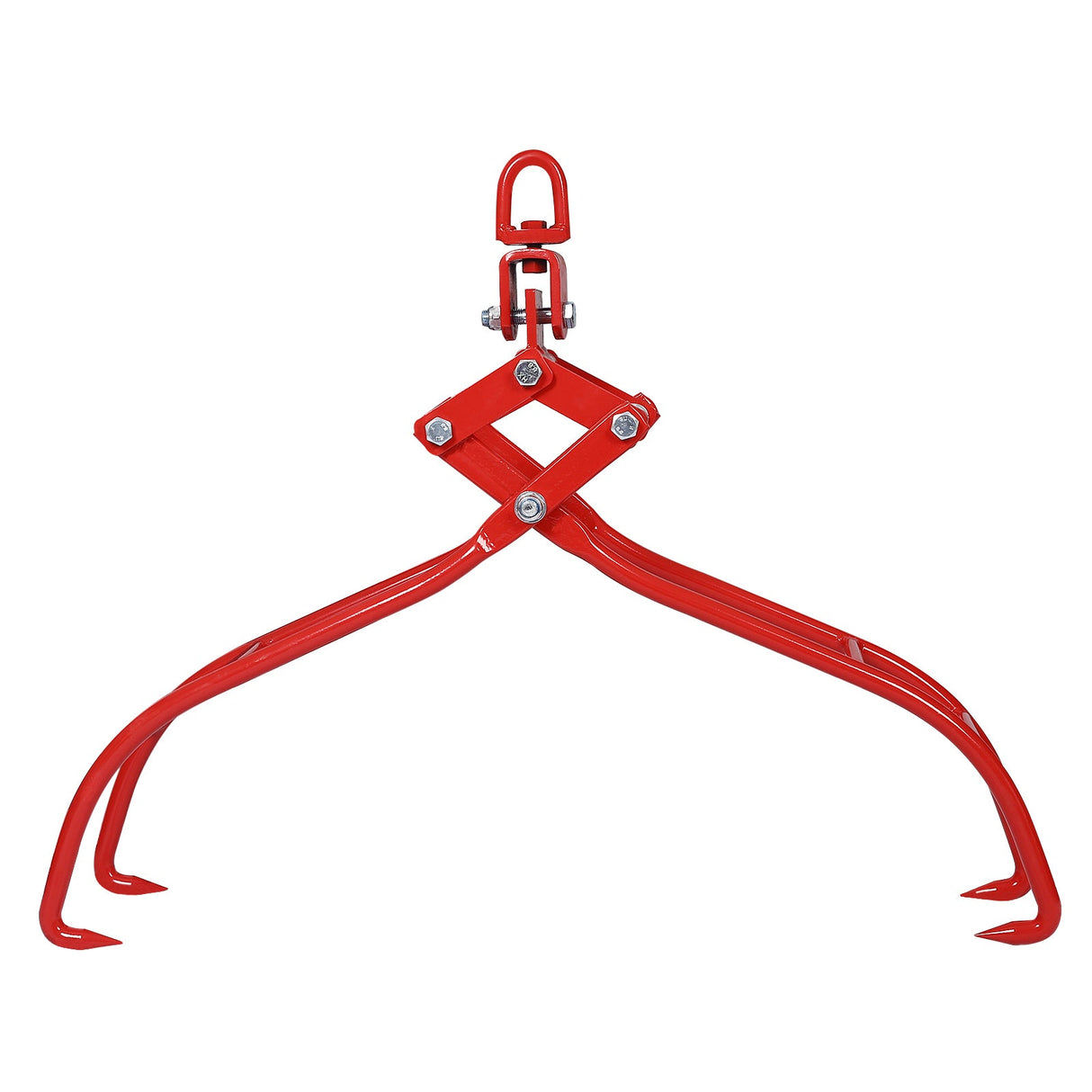 4 Claw Timber Log Lifting Logging Tongs Grabber Tong 36" Red - Fab Heavy Parts
