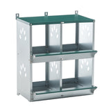 4 Compartment Chicken Nesting Boxes Metal Wall Mount Chicken Egg Laying Box - Fab Heavy Parts