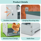 4 Compartment Chicken Nesting Boxes Metal Wall Mount Chicken Egg Laying Box - Fab Heavy Parts