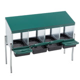 4 - Hole Chicken Nesting Box with Legs and Cover to Protect Eggs - Fab Heavy Parts