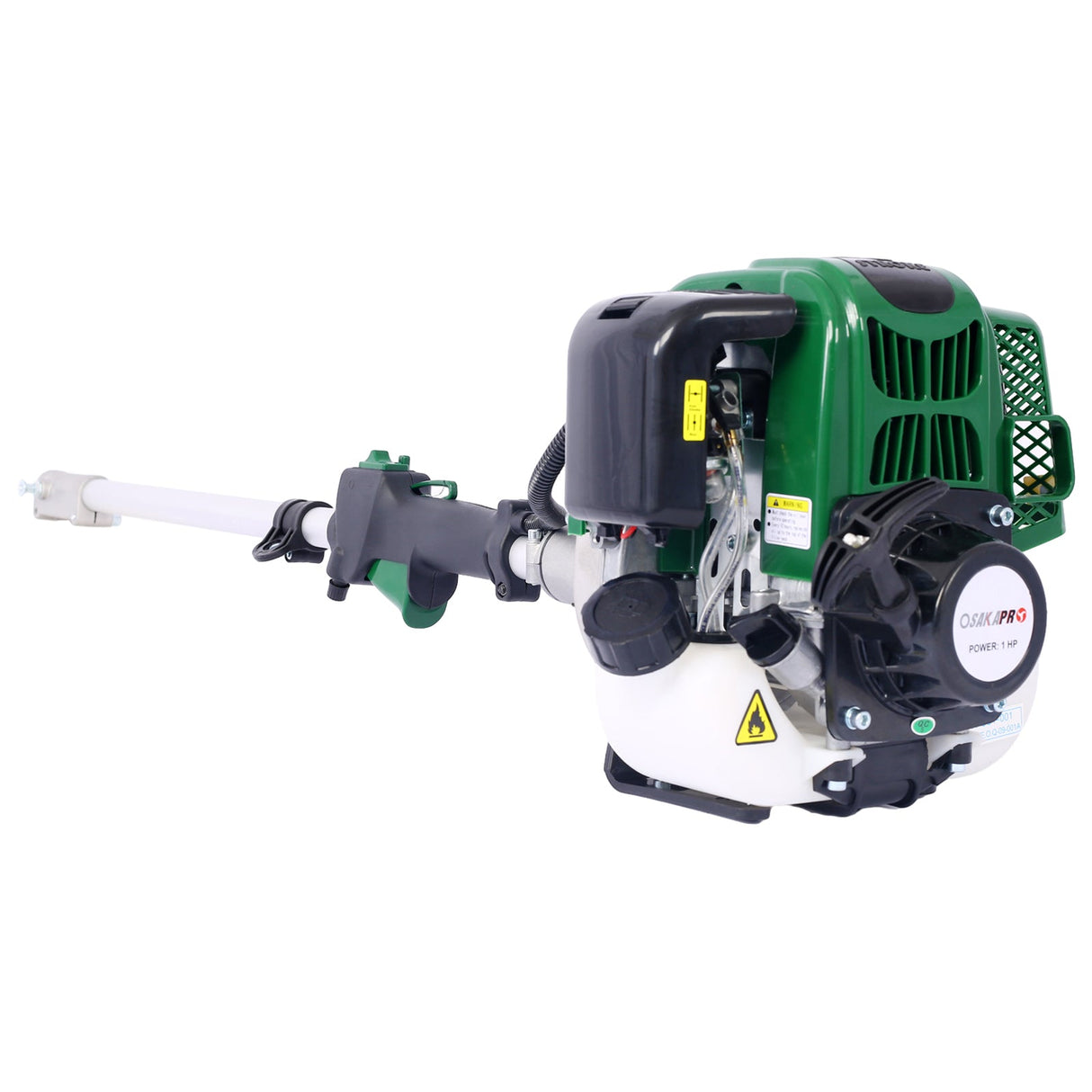 4 in 1 Multi - Functional Trimming 31CC 4 - Cycle Garden Tool System with Gas Pole Saw Hedge Trimmer Grass Trimmer and Brush Cutter EPA Compliant - Fab Heavy Parts