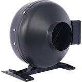 4 - Inch 203 CFM Inline Duct Fan Air Circulation Vent Blower - Black - Fab Heavy Parts