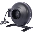 4 - Inch 203 CFM Inline Duct Fan Air Circulation Vent Blower - Black - Fab Heavy Parts