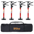 4 Pack Adjustable Support Pole Steel 3rd Hand Support System Extends from 20 to 45 Inch with Carry Bag - Red - Fab Heavy Parts
