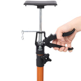4 Pack Adjustable Support Pole Steel 3rd Hand Support System Extends from 45 to 114 Inch with Carry Bag - Brown - Fab Heavy Parts
