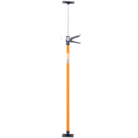 4 Pack Adjustable Support Pole Steel 3rd Hand System Rod for Jacks Cargo Bars Drywalls Cabinet Jacks for Installing Cabinets Extends from 45 to 114 Inch with Carrry Bag - Orange - Fab Heavy Parts