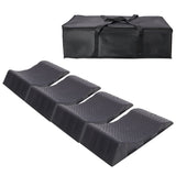 4 Pack Car Tire Saver Ramps Anti - Slip Hard Plastic Design with Carry Bag - Black - Fab Heavy Parts
