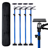 4 PCS 360° Rotating Adjustable Support Rod with 45° Tilt Stand Height - Adjustable Quick - Release Handle & Non - Slip TPR Pads - Fab Heavy Parts