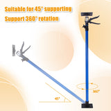 4 PCS 360° Rotating Adjustable Support Rod with 45° Tilt Stand Height - Adjustable Quick - Release Handle & Non - Slip TPR Pads - Fab Heavy Parts