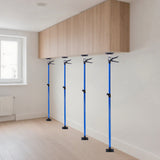 4 PCS 360° Rotating Adjustable Support Rod with 45° Tilt Stand Height - Adjustable Quick - Release Handle & Non - Slip TPR Pads - Fab Heavy Parts