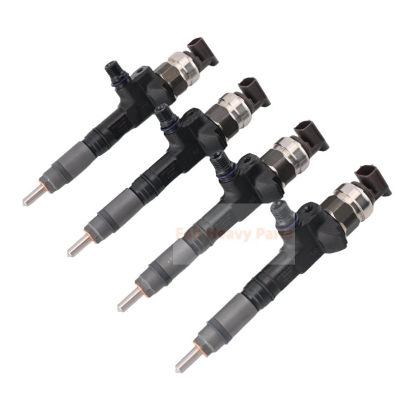 4 PCS Aftermarket Fuel Injector 1J770 - 53075 Fits for Kubota Engine V3307 Tractor M6060HDC M6060HFC M7060HDC M4 - 071HDC12 - Fab Heavy Parts