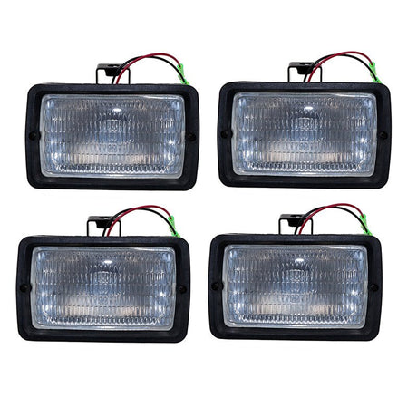 4 PCS Floodlamp RE48989 Fits for John Deere Engine 6068 6076 6081 Tractor 7200 7400 7600 7700 7800 8100 8200 8300 8400 - Fab Heavy Parts