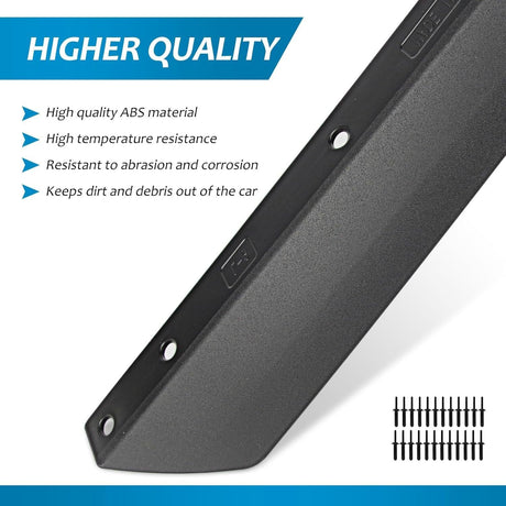 4 PCS Front & Rear Fenders Fits for 2018 - 2024 Jeep Wrangler JL and JLU Unlimited Rubicon Off - Road (Only Fit High Clearance Fender Flares, Not for 4XE) - Fab Heavy Parts