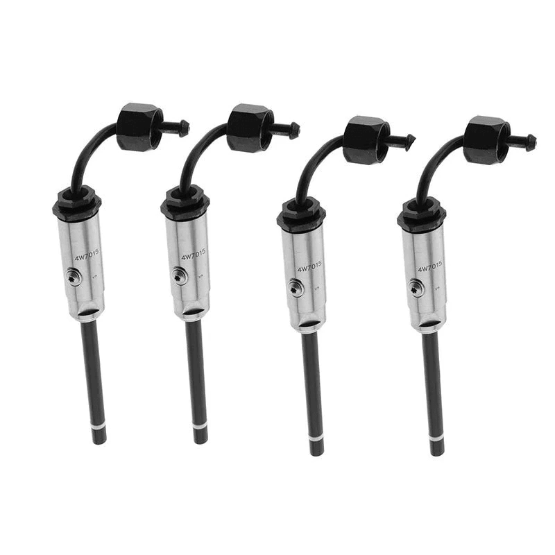 4 PCS Fuel Injection Pencil Nozzle 4W7015 4W - 7015 0R3419 0R - 3419 Fits for Caterpillar CAT 215B E180 931B 931C 935B 935C 943 953 Engine 3204 - Fab Heavy Parts