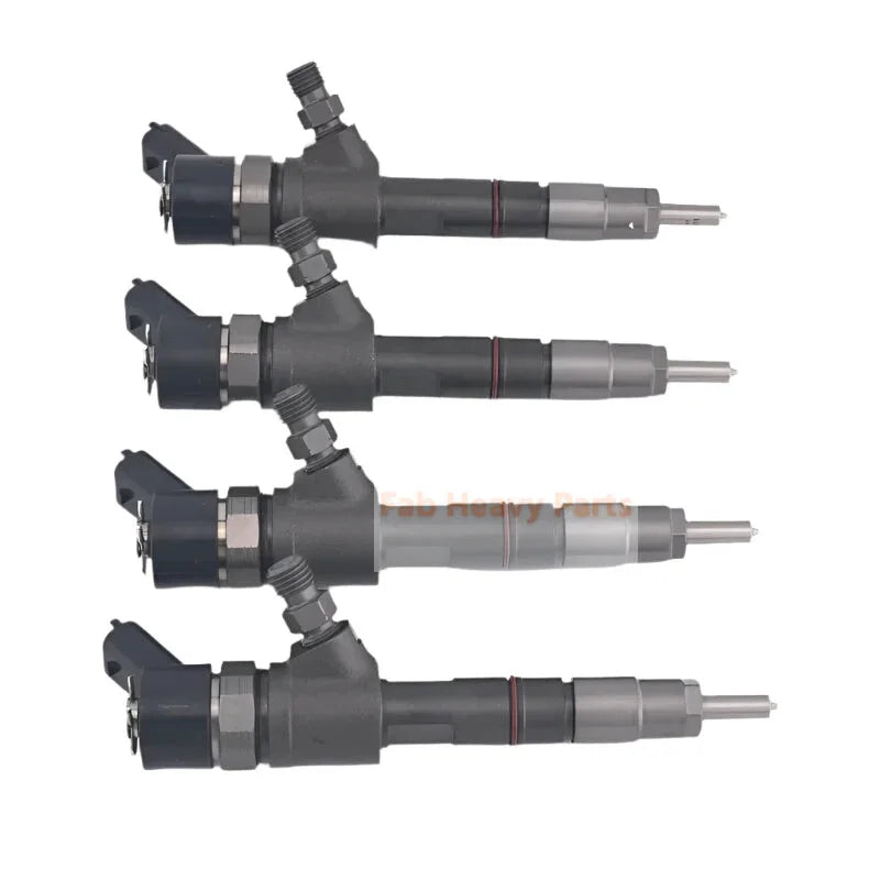 4 PCS Fuel Injector 0445110507 129E00-53100 for Yanmar Engine 4TNV88C 4TNV98