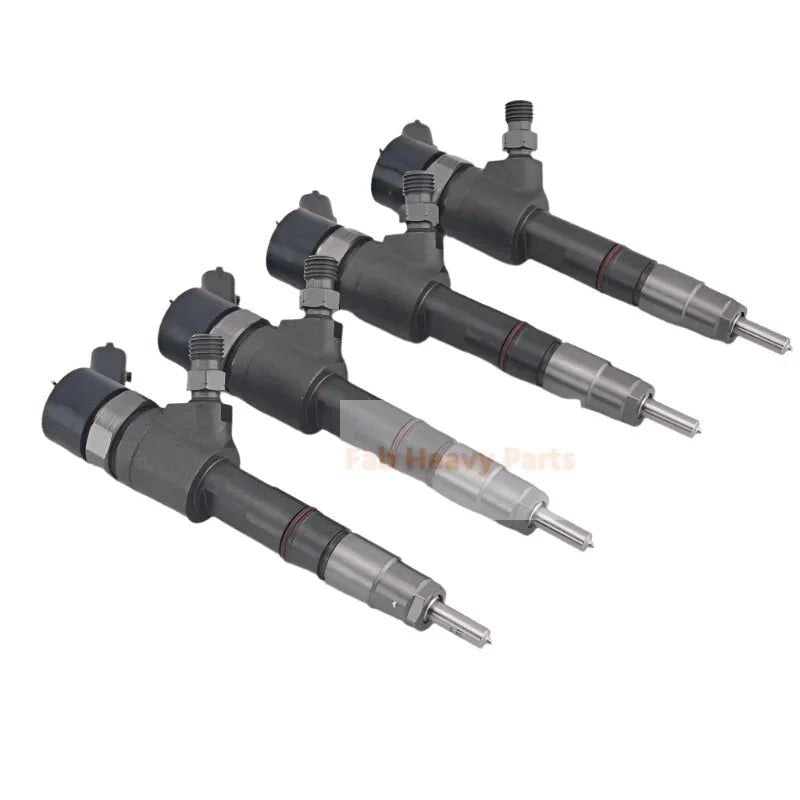 4 PCS Fuel Injector 0445110507 129E00 - 53100 for Yanmar Engine 4TNV88C 4TNV98 - Fab Heavy Parts