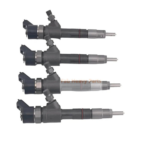 4 PCS Fuel Injector 0445110507 129E00 - 53100 for Yanmar Engine 4TNV88C 4TNV98 - Fab Heavy Parts