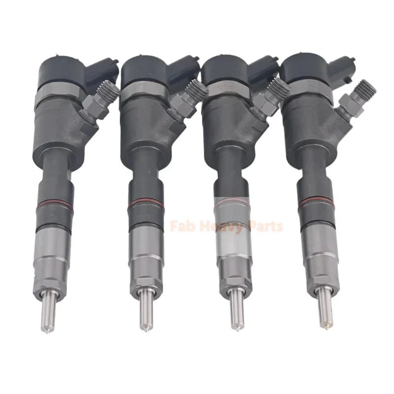 4 PCS Fuel Injector 0445110507 129E00 - 53100 for Yanmar Engine 4TNV88C 4TNV98 - Fab Heavy Parts
