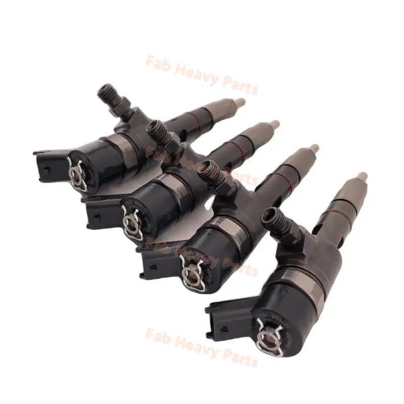 4 PCS Fuel Injector 129A00 - 53100 0445110463 for Yanmar Engine 4TNV88C 3TNV88C - Fab Heavy Parts