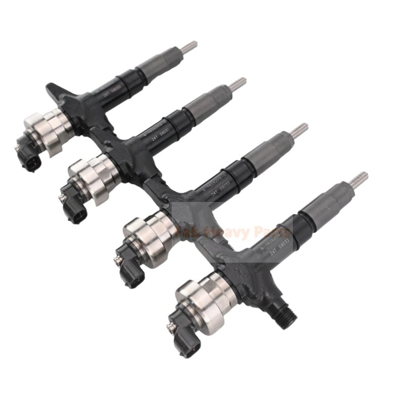 4 PCS Fuel Injector 8 - 98282514 - 0 295050 - 2160 Fits for Isuzu Engine 4JJ1 6WG1 6WF1 - Fab Heavy Parts