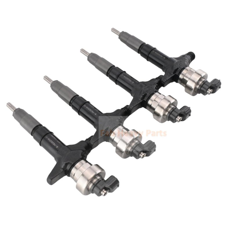 4 PCS Fuel Injector 8 - 98282514 - 0 295050 - 2160 Fits for Isuzu Engine 4JJ1 6WG1 6WF1 - Fab Heavy Parts