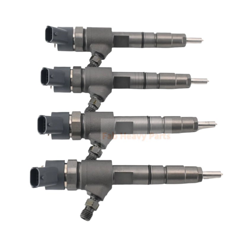 4 PCS Fuel Injector MIU802933 Fits for John Deere Loader 318E 319E 320E 323E 326E 324K - Fab Heavy Parts
