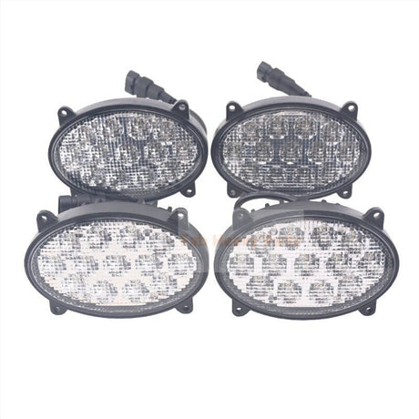 4 PCS Headlight RE260102 RE173600 Fits for John Deere Tractor 8120 8130 8230 8330 8530 9330 - Fab Heavy Parts