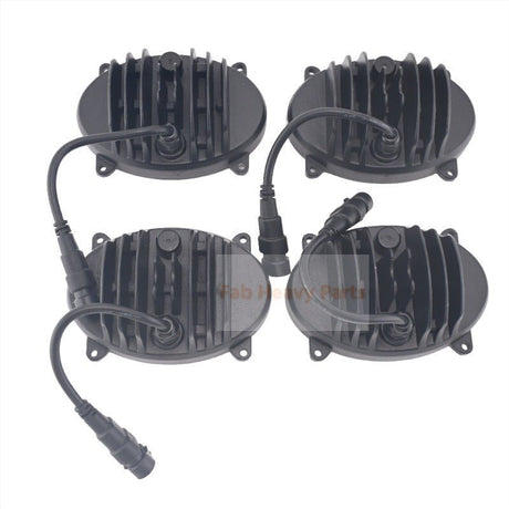 4 PCS Headlight RE260102 RE173600 Fits for John Deere Tractor 8120 8130 8230 8330 8530 9330 - Fab Heavy Parts