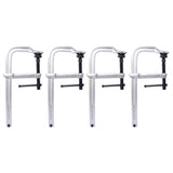 4 Pcs Pack Heavy - Duty F - Clamp Removable Swivel Pad Deep Throat 5 - 1/2" Bar 12"x5 1/2" - Fab Heavy Parts