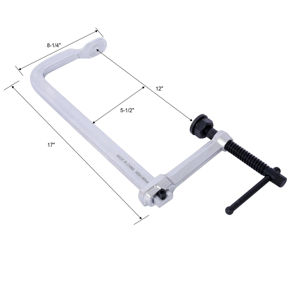 4 Pcs Pack Heavy - Duty F - Clamp Removable Swivel Pad Deep Throat 5 - 1/2" Bar 12"x5 1/2" - Fab Heavy Parts