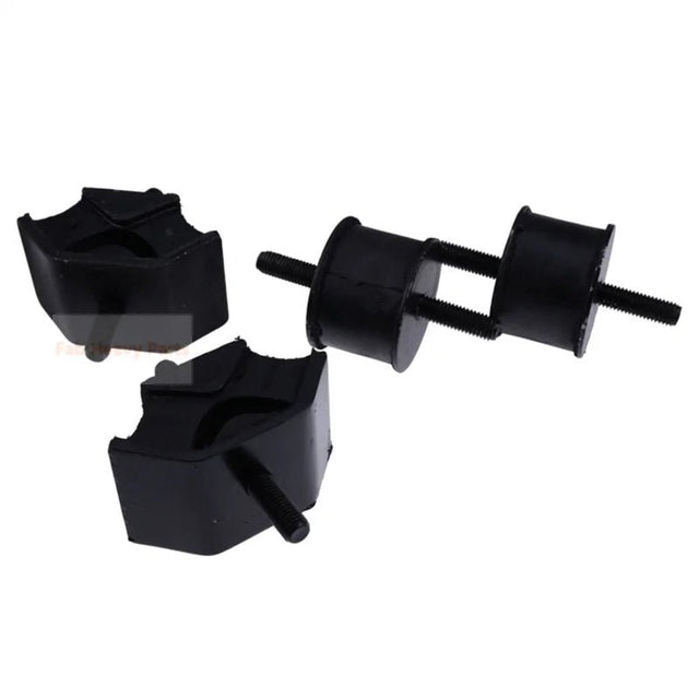 4 Piece Engine Mounting Rubber Cushion 20R - 01 - 29111 20T - 01 - 35162 Fits For Komatsu PC40 - 5 - Fab Heavy Parts