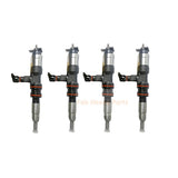 4 Piece Fuel Injector 095000 - 7140 33800 - 52000 Fits for Hyundai Engine D4GA Truck Mighty HD65 Mega - Fab Heavy Parts