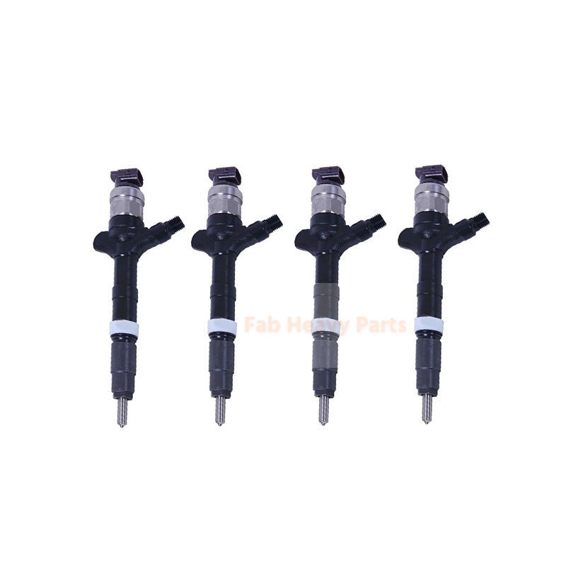 4 Piece Fuel Injector 095000 - 7580 23670 - 0G010 Fits for Toyota Engine 1CD - FTV Avensis Corolla 2.0 D - 4D - Fab Heavy Parts