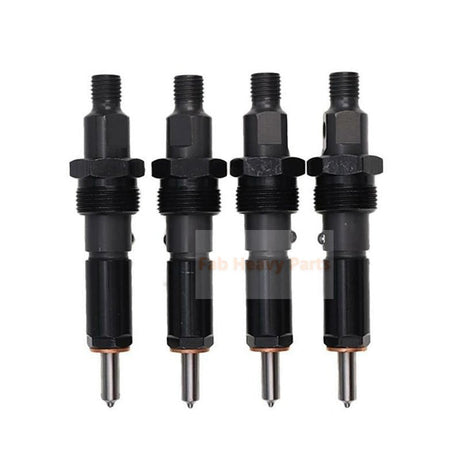 4 Piece Fuel Injector J909476 Fits for CASE Engine 4T - 390 6T - 590 Excavator 688 888 1088 1058B 1086B - Fab Heavy Parts