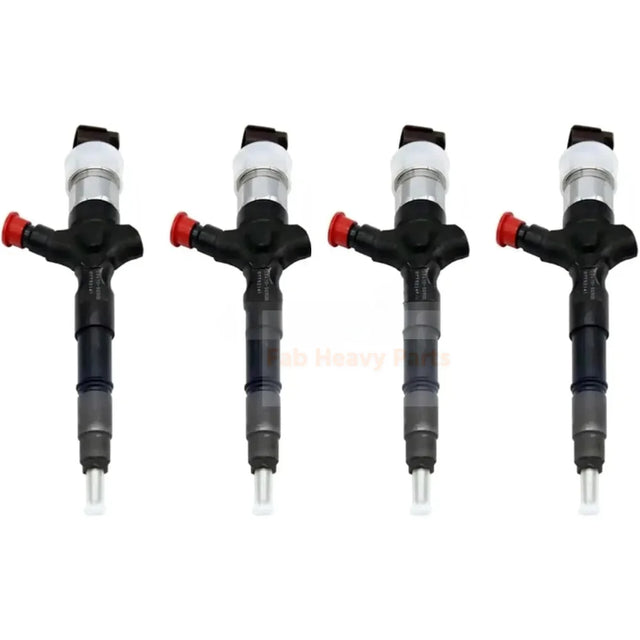 4 Pieces Fuel Injector 23670-39125 23670-30090 Fits for Toyota Engine Hiace 2KD-FTV 2.5L