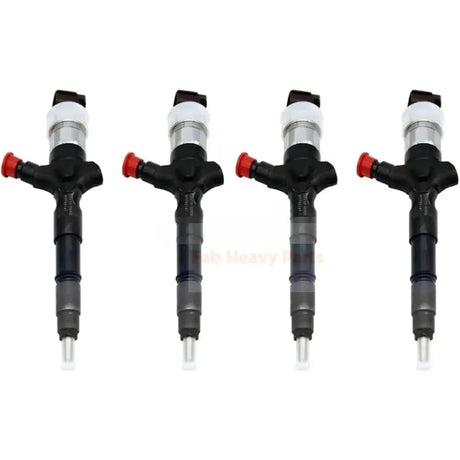 4 Pieces Fuel Injector 23670 - 39125 23670 - 30090 Fits for Toyota Engine Hiace 2KD - FTV 2.5L - Fab Heavy Parts
